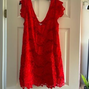 BB Dakota red lace dress Size Medium